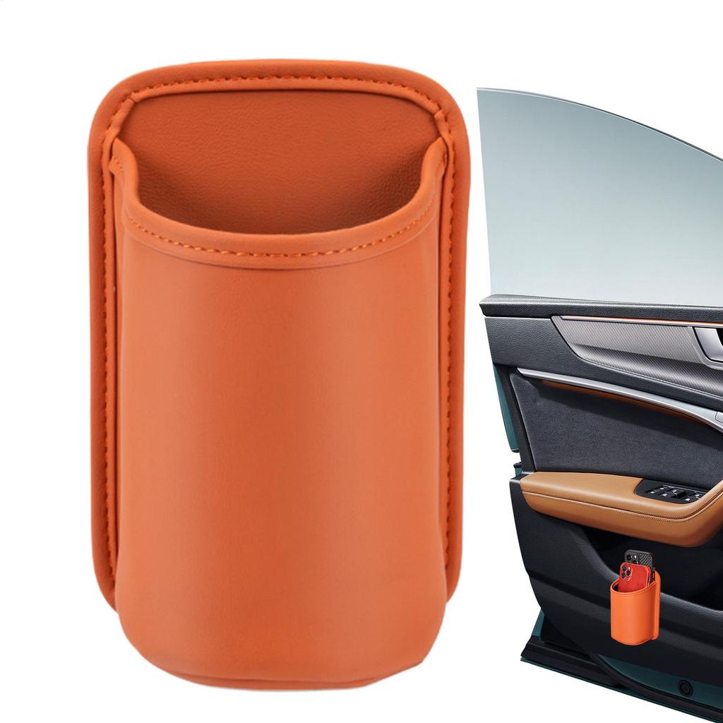 Universal Car Door Cup Holder PU Car Drink Rack Storage Bin Car Seat Back Water Cup Box Organizer Pocket Automobile Accessories