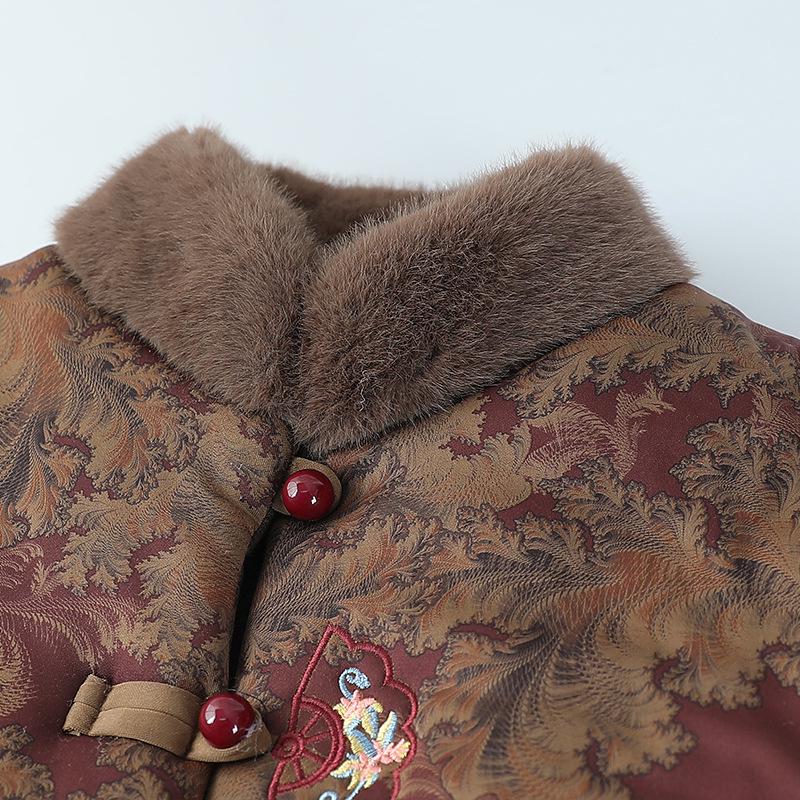 Grandma's Thick Winter Coat - Cotton Jacket for Middle-Aged and Elderly Women