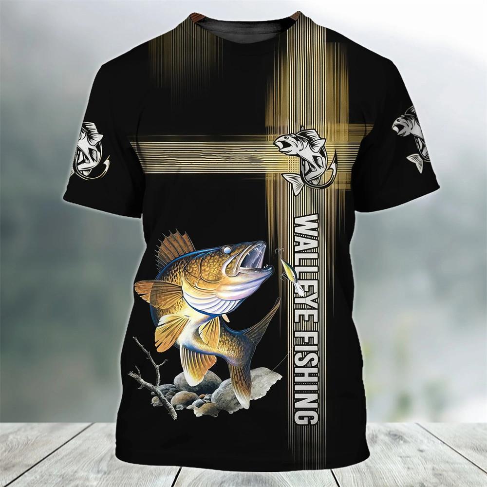 Kids Clothes Child Boy Fishing Short Sleeve Boys Summer Clothes T-Shirt Children's Clothing Boy Clothes 10 To12 Years Male Tops