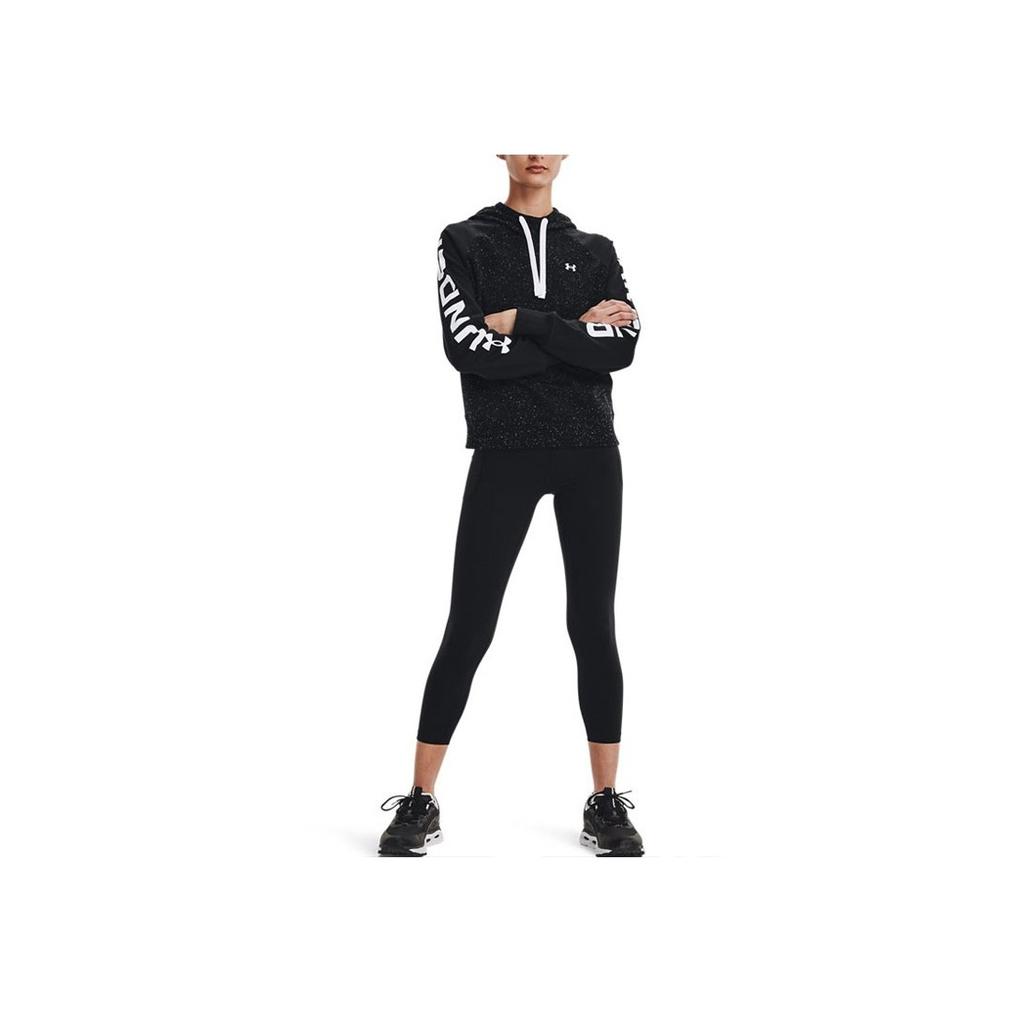 Under Armour Logo Loose Fleece Hoodie Women Hoodies Black 1365861-001