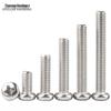 Zhuozan 304 Stainless Steel Phillips Round Head Machine Screws
