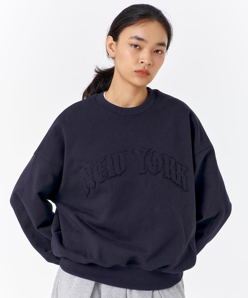 PAPERBOY Women'S New York Applique Sweatshirt - Oatmeal