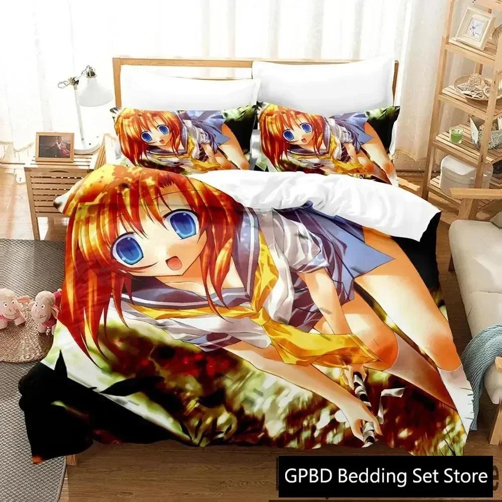 3D Print Anime Higurashi When They Cry Comfortable Duvet Cover Pillowcase Bedding Set Children Bedroom Decoration Home Textile