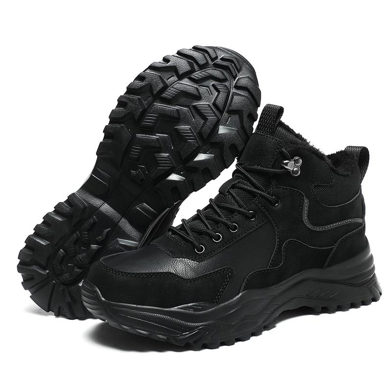 

men s outdoor hiking boots warm winter waterproof high quality sneakers non slip hiking ankle boots men s winter work shoes 48