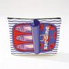 Bohemian Makeup Bag: Colorful Fish Print, Retro Style Cosmetic Travel Case