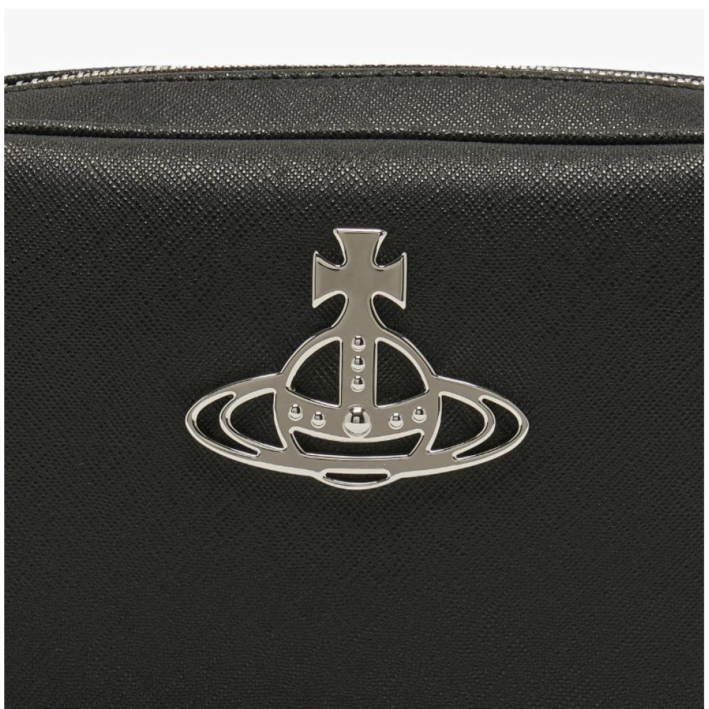 Vivienne Westwood 48020003u S000b N401 Anna Vegan Bio Green Saffiano Camera Bag Cross Bag