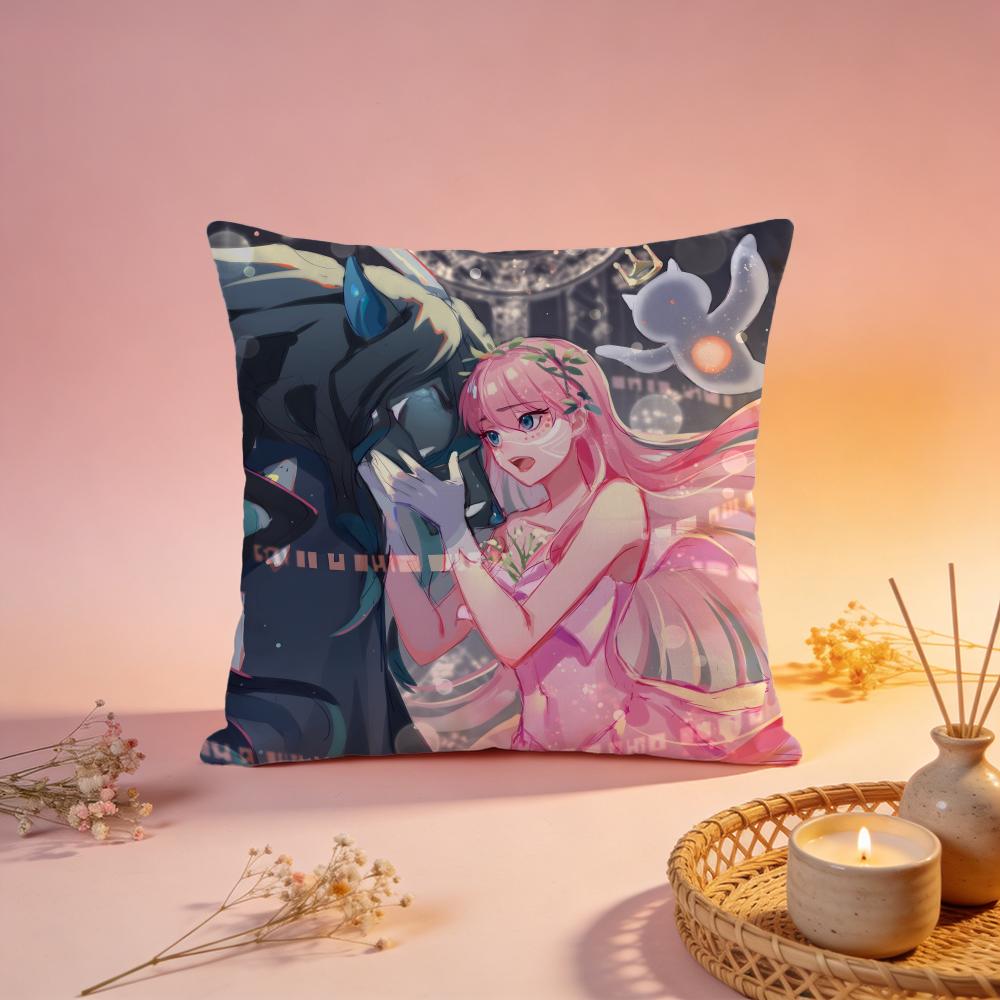 Popular RRyuu To Sobakasu No Himeead Cushion Cover Comfortable Durable Pillow Cover MultiScene for Home Office Car Sofa