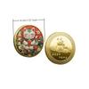 Lucky Cat Collectible Coin Metal Commemorative Medal Vintage Style Souvenir for Home Display Holiday Present