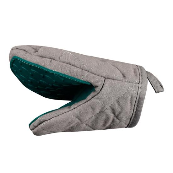 1Pc Silicone Insulated Gloves Cotton Filled Oven Mitts Heat Resistant Oven Gloves Kitchen Baking Grilling Helper
