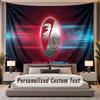 Custom Name Text Tapestry SC Freiburg Personalized Polyester Wall Tapestry For Bedroom And Room