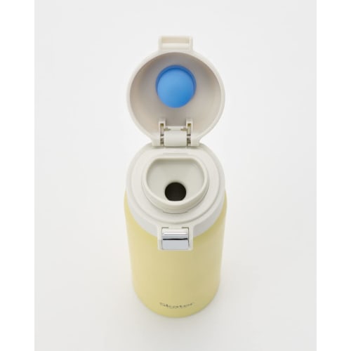 Skater Thermal/Cold Stainless Steel Mug Bottle 480ml One Touch Open Dull Yellow STOT3-A