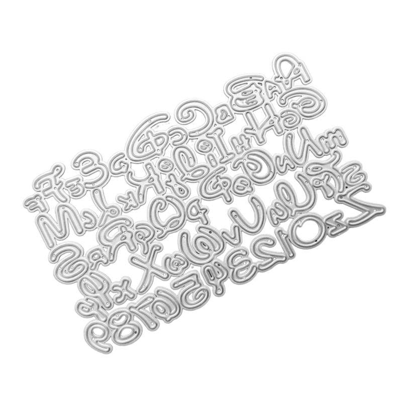 Wykrojniki Litery Cyfry Metalowe Wykrojniki Narzędzie do Wytłaczania DIY do Tworzenia Kartek Urodzinowych Zaproszeń Scrapbooking DIY Rzemiosło