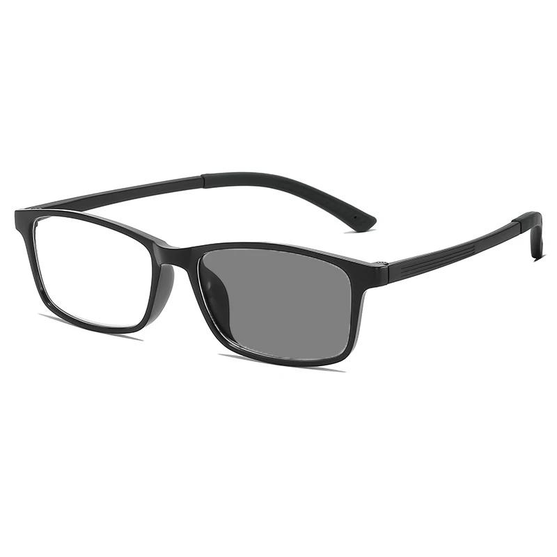 Ultra Light TR90 Photochromic Reading Glasses Sports Style Anti Slip and Anti Blue Light Glasses Outdoor Cycling Sun Protection