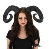 Bend Halloween Ox Horn Headband Goth Party Photo Props Funny Demon Evil Hair Hoop