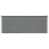 Raised Garden Bed Black 200 X 30 X 72 Cm WPC and Aluminum