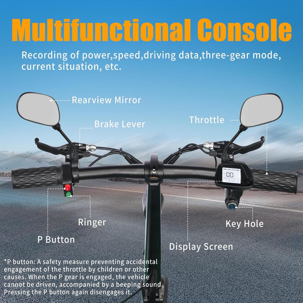 Twofish M5 ELITE-E Elektroroller mit Sitz und Korb EWG-zertifiziert 14" Reifen 500W Motor 48V13Ah Batterie Höchstgeschwindigkeit 40km/h Maximale Reichweite 30km