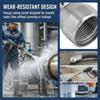 Stainless Steel Pipe Nozzle 3/8 Inch 1 Front 3 Rear Drain Cleaner Female Thread High Pressure Cleaning Accessory Washer Use
