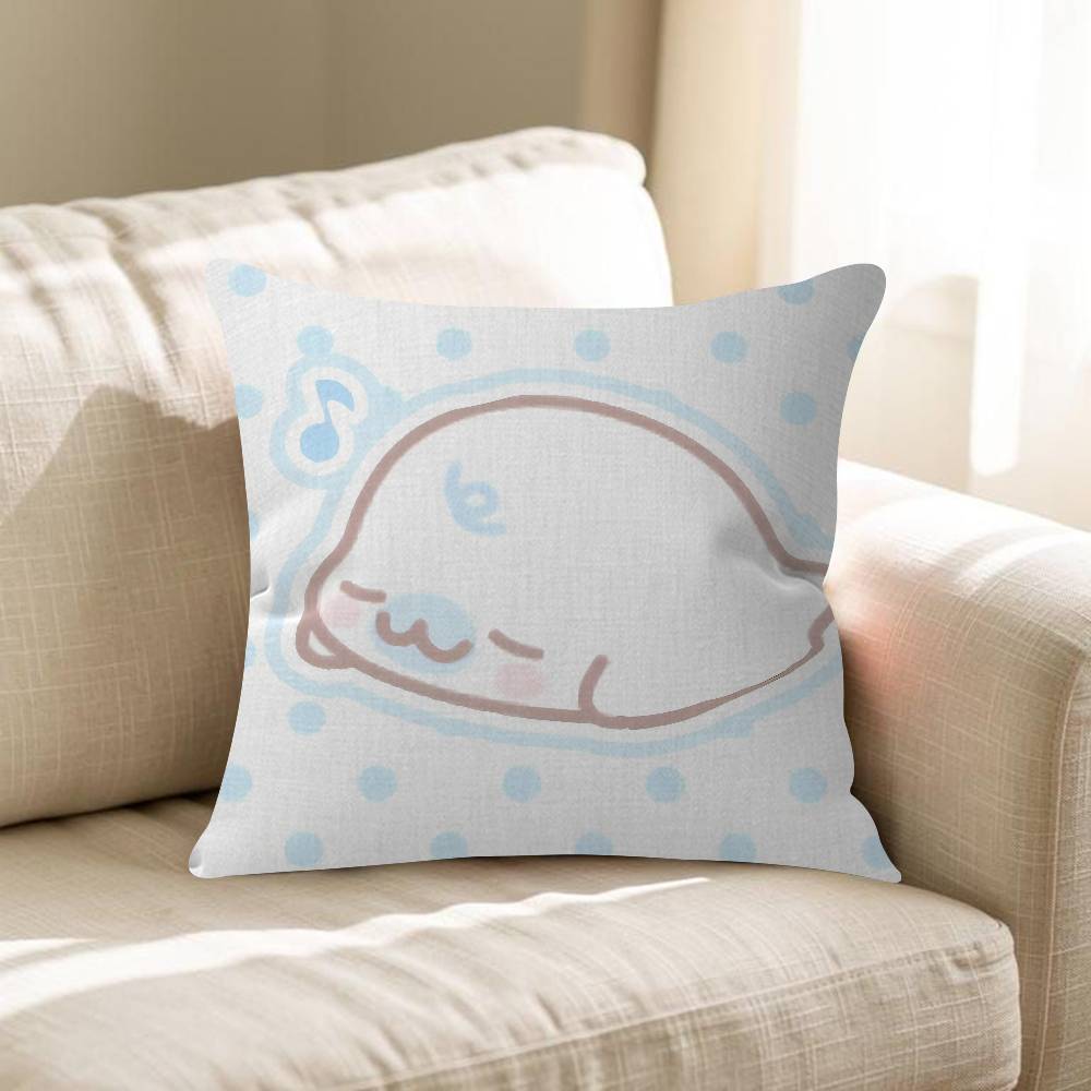 CUTE MMamegoma Seal Anime Pillow Cover Sofa Cushion Cover Home Room Decoration Children Gift
