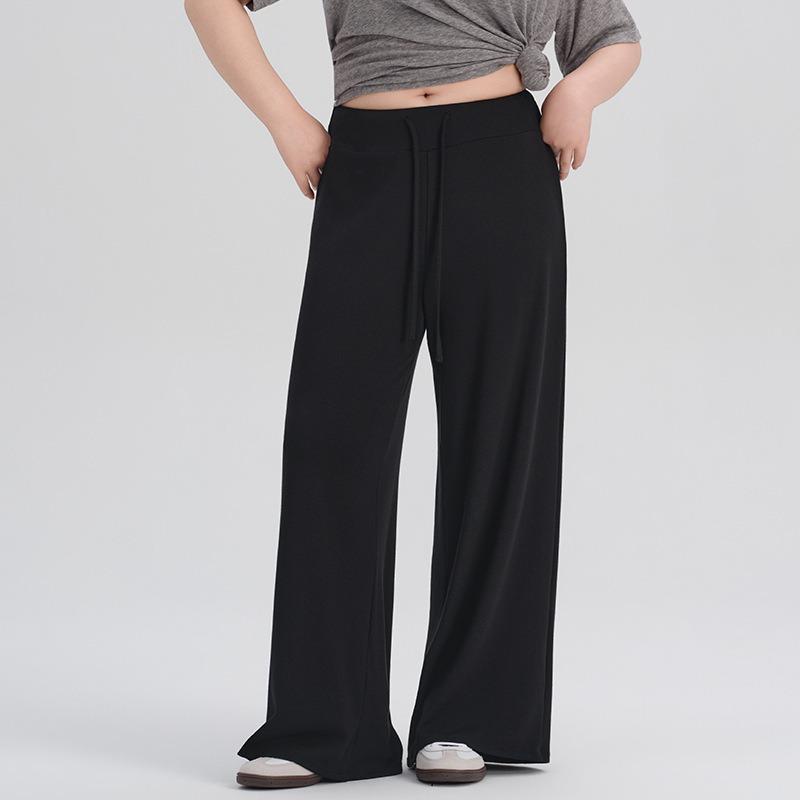 Women S Loose Plus Size Yoga Pants Comfortable Slim Wide Leg Drawstring Workout Pants
