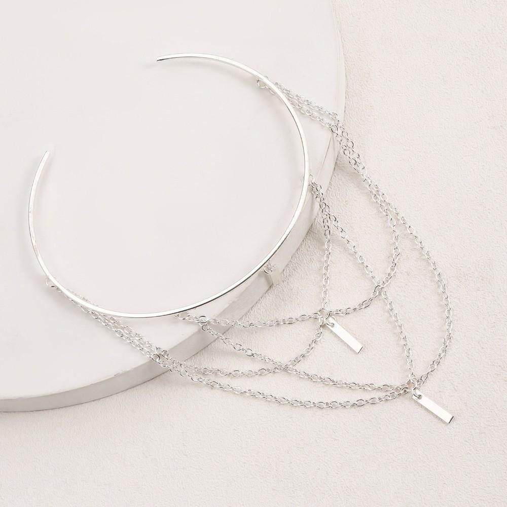 Silver Body Chain Zinc Zinc Alloy Armlet Upper Arm Bracelet Vintage Arm Cuff Bracelets Party