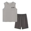 Pajamas men's summer cotton vest shorts summer thin teen men's sleeveless vest loungewear set