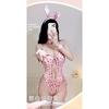 Domila Leopard Print Bunny Lingerie Pure Lust Sexy Dating Suspender Bath Robe SM Pervert Flirting Pajamas