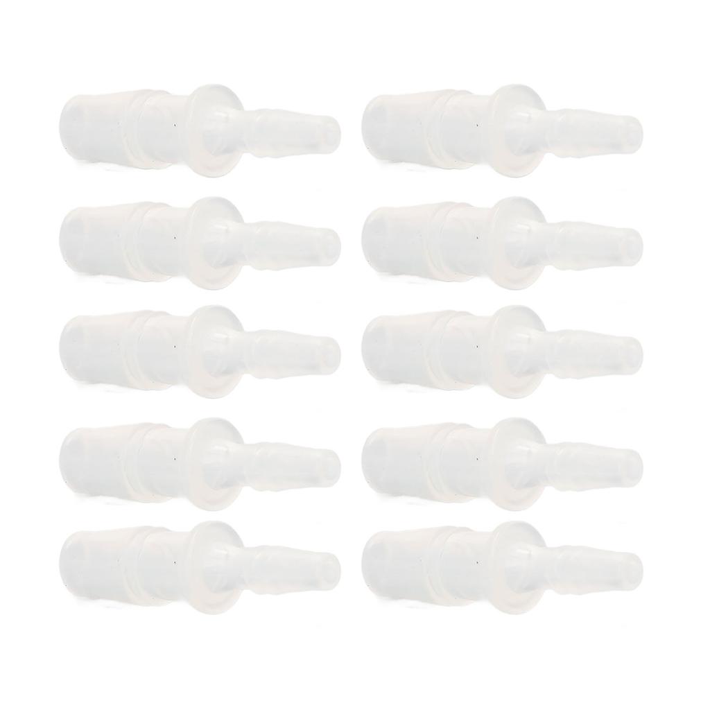 10Pcs Hose Barb Reducer Fitting PP Aquarium Air Pump Adapter for Silicone Tube Connection 4.87.9