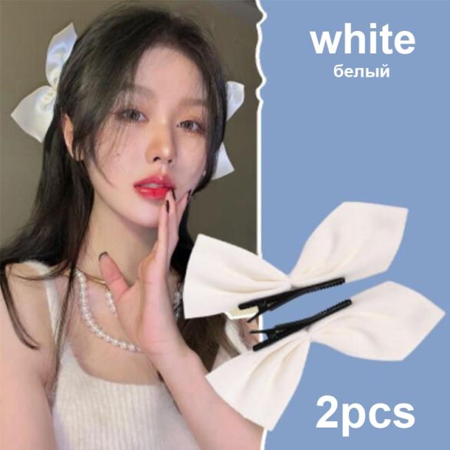 

17 км в Корейском стиле, 2 шт., черная шифоновая заколка с бантом, заколка для волос для девочек и женщин, милые вечерние заколки для волос, зажим для волос, аксессуары для волос