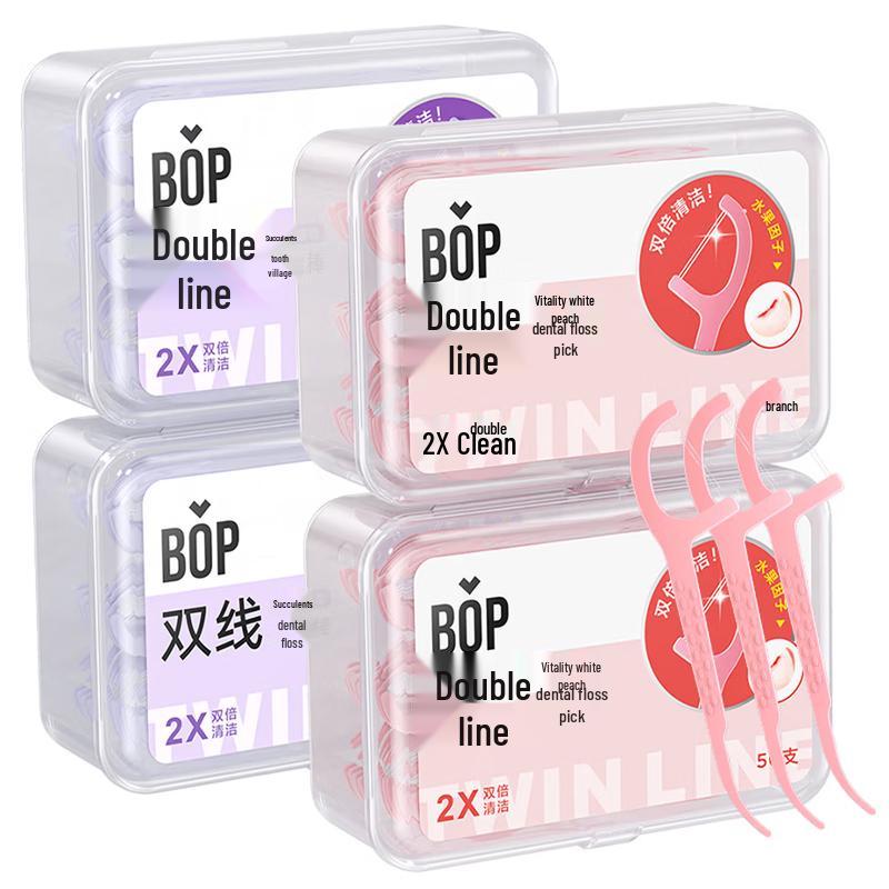 

Bop Double Line Dental Floss Sticks Set