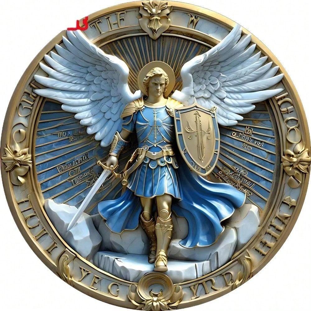 Metal Tin Painting 20x20cm Home Wall Art Decorative Handmade Craft