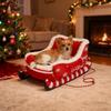 Christmas Washable Dog Sofa Bed Nest Dog Bed Sled Cat Hammock with Anti-slip Bottom for Small Medium Cats Dogs Christmas Decora