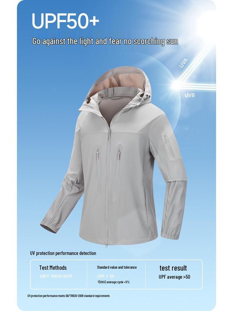 Trendy Waterproof Hooded Jacket: Lightweight Summer Sunscreen & Fishing Coat for Women & Men