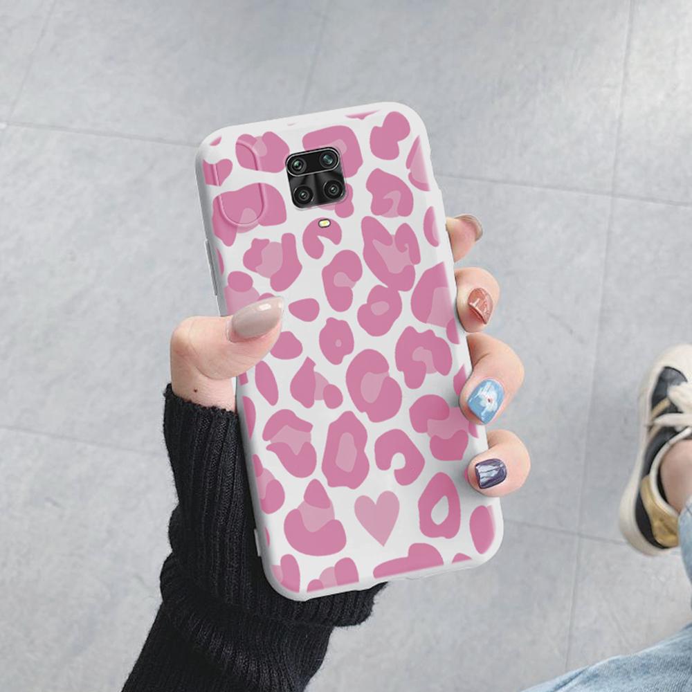 Plant Rose Daisy Love Heart Leopard Pattern Phone Case For Xiaomi Redmi Note 9 8 10 11 7 Pro 8T Soft Shockproof Women TPU Cover
