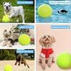 1pc 9.5inch Extra Large Inflatable Tennis Ball with Pump, Rubber Chew Toy for Medium and Large Dogs, Indoor & Outdoor Interactive Training Supplies