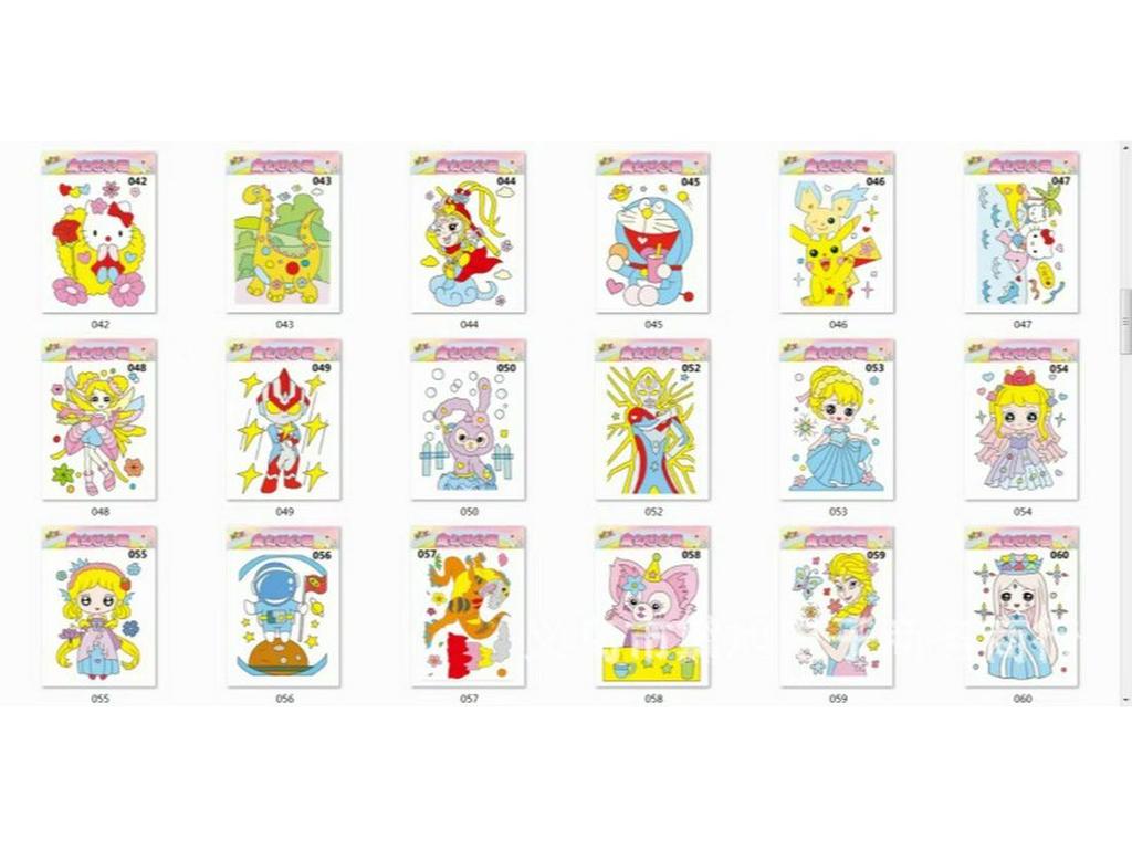 DIY 3D Embossed Graffiti Painting Set for Kids with Folding Easel