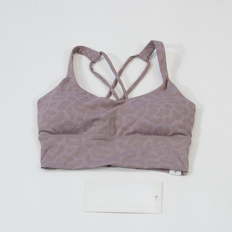 

Спортивный бюстгальтер-бандау для йоги с леопардовым принтом и 3D-бретелями S (80-90 lbs)