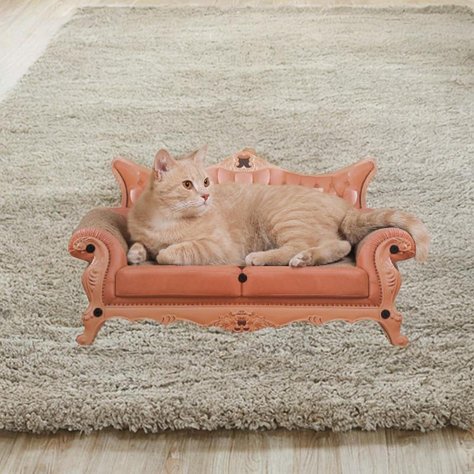 Cat Scratcher Sofa Bed,Scratching Lounge for Indoor Cats Resting Sturdy Luxury Scratching