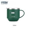 330ML Stainless Steel Thermoses Durable Desktop Office Mug with Handle and Clear Lid Ideal for Cold Hot Beverages Use with Eye Sticker