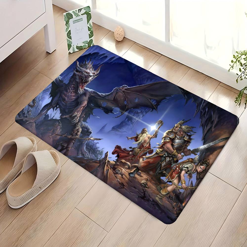 Dungeons And Dragons Entrance Door Mat Nordic Style Home Doormat Bathroom-Toilet Mats Bedroom Hotel Decor Mat