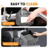 2pcs Set Silicone Air Fryer Mat AirFryer Baking Pan Mold Reusable Oven Baking Tray Pad Non-stick Basket Liners Pot Kitchen Tool