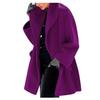 Womens Winter Wool Coat Trench Jacket Ladies Warm Slim Long Overcoat Outwear