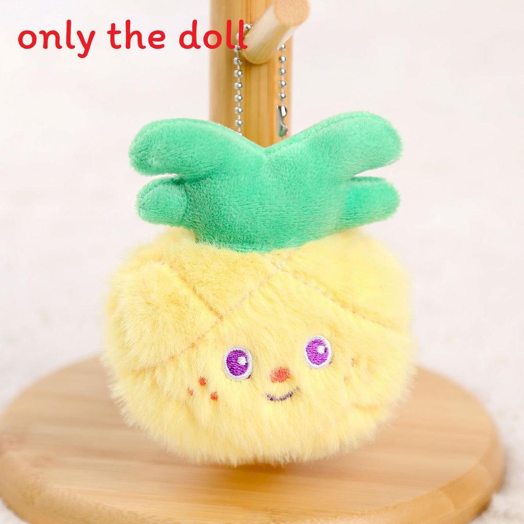 Watermelon Apple Eggplant Garlic Carrot Plush Keychain For Girls Accessory Bag