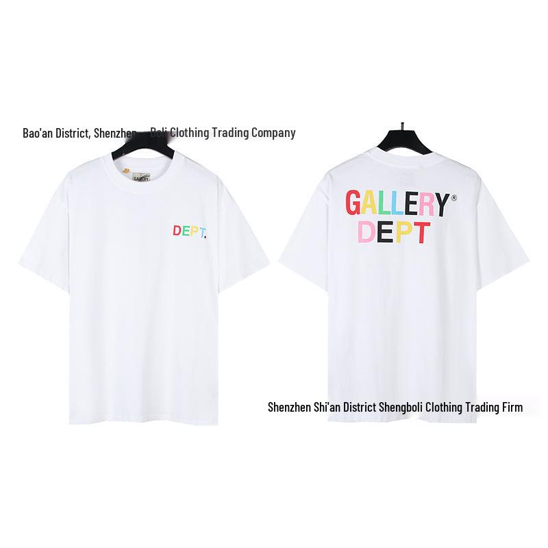 Unisex retro tričko s krátkym rukávom s potlačou D od GALL
