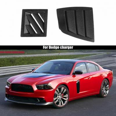 Dashboard Side Air Vent Outlet Cover Trim Bezels for Dodge Charger 2006-10 Black
