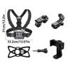 Versatility Camera Accessory Set Chest Mount Harness For Action Cameras Long Screw For Cycling And Sports Shoot