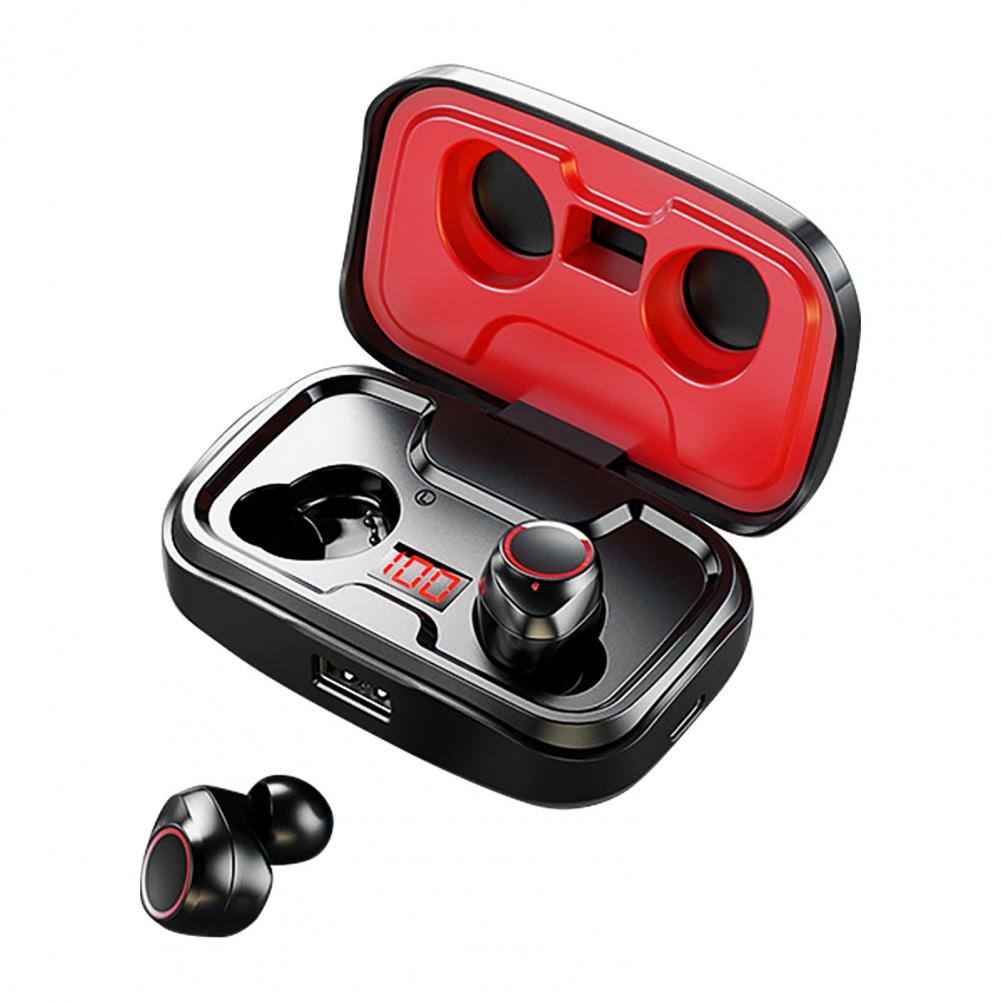 Bluetooth 5.0 Wireless Earbuds with Charging Case IPX5 Waterproof Stereo Headphones In Ear Built In Mic Headset Premium Sound with Deep Bass for Sport