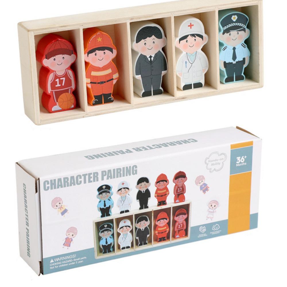 

Монтессори игра-пазл с персонажами, игра на сопоставление, игрушка-головоломка для рассуждения и мышления, рождественские подарки 1 set