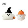 Cute Halloween Home Decor Pumpkin Ghost Plush Pillow, Soft Stuffed Animal Sofa Cushion Autumn Festive Bedside for Living Room, Spooky Huggable