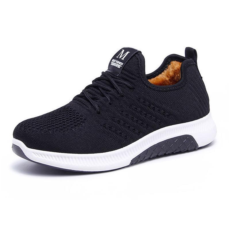 Winter Plus Velvet Thickened Non-slip Cotton Shoes Women's Sports Shoes Warm Cotton Shoes