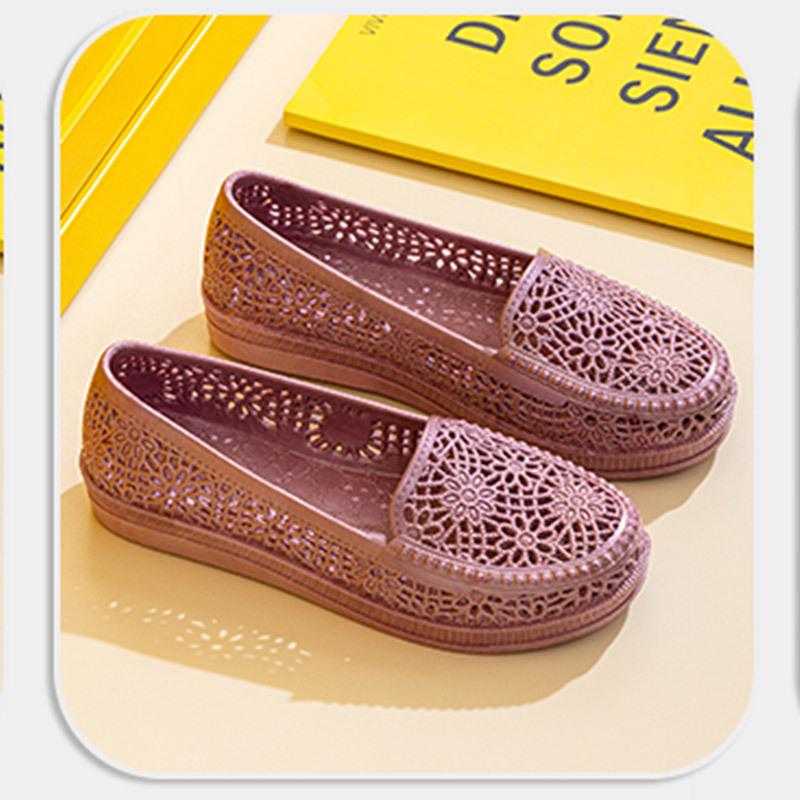 Dámské lehké protiskluzové prodyšné PVC sandály: Ideální pro letní svrchní oblečení